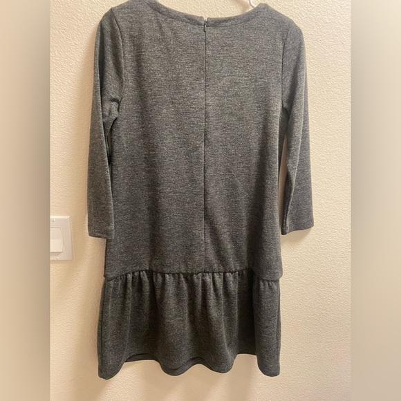 Loft petite size Small color grey mini dress long sleeve - Picture 4 of 6
